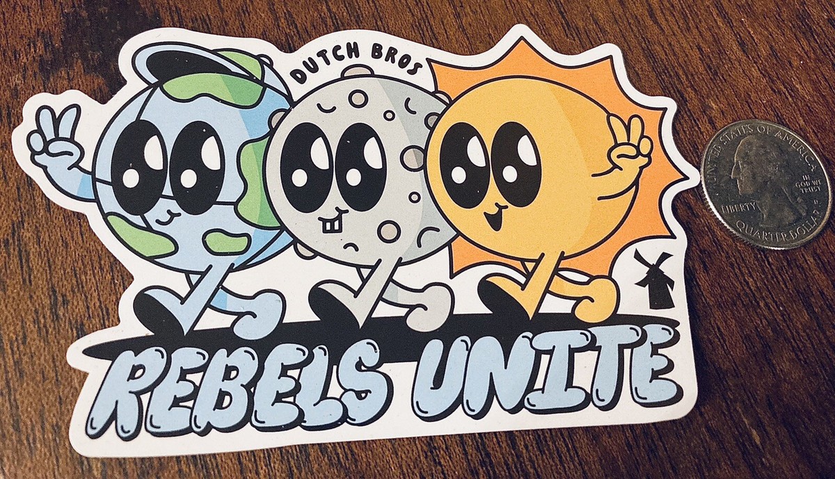 Dutch Bros Coffee 2024 Eclipse STICKER - Super Collectible - Rare Americana  | eBay