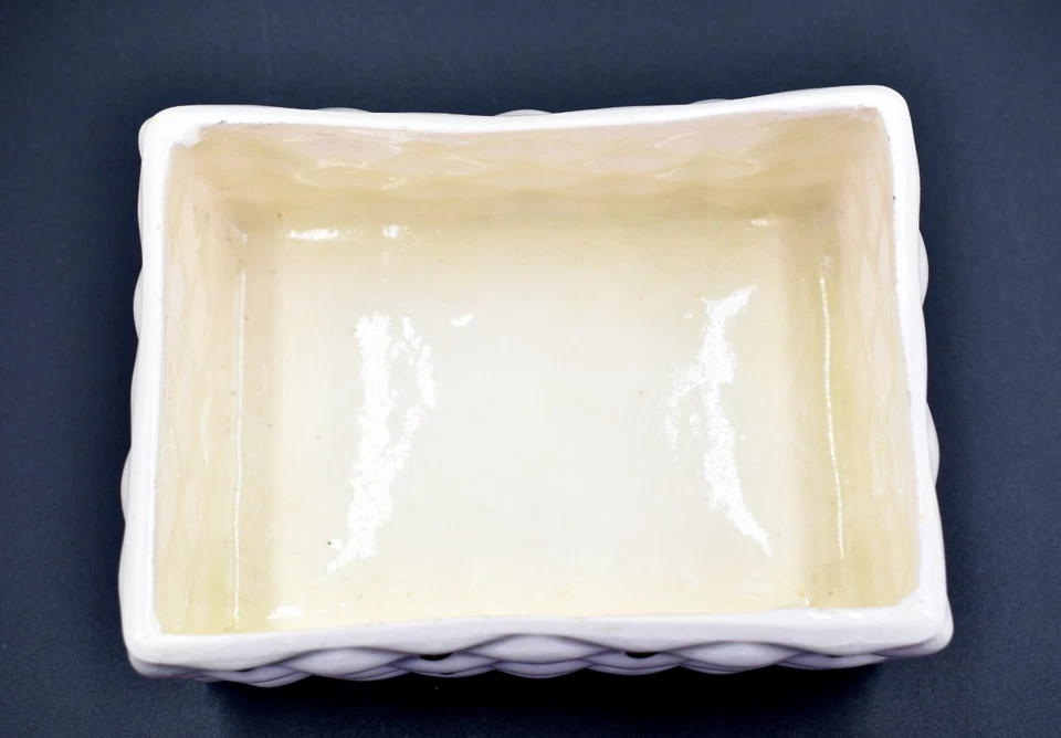 Caja de baratija estilo almohada dorada vintage, blanca, puntos dorados, tapa, 4,3"l x 3"w x 2,4"h Foto 4 de 4