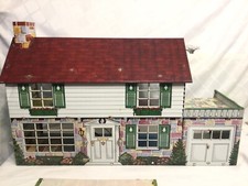 VINTAGE MARX 1950's, WALT DISNEY MANSION TOY DOLL HOUSE TIN METAL, MICKEY MOUSE