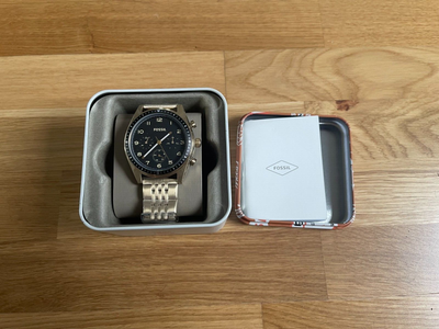 Fossil Uhr Wilkin Multifunktionswerk Edelstahl goldfarben  