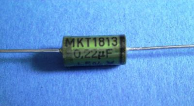 50 x 0,22µF/160V- 5% Folienkondensatoren ERO MKT1813 axial alte Ausführung