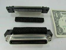 Lot 2 Amphenol Filtered Micro Ribbon Connectors, 50-Position Female Receptacles