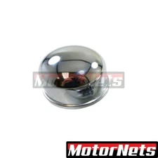 Chrome Round Push In Oil Filler Breather Cap Valve Cover SBC BBC SBF 302 327 454