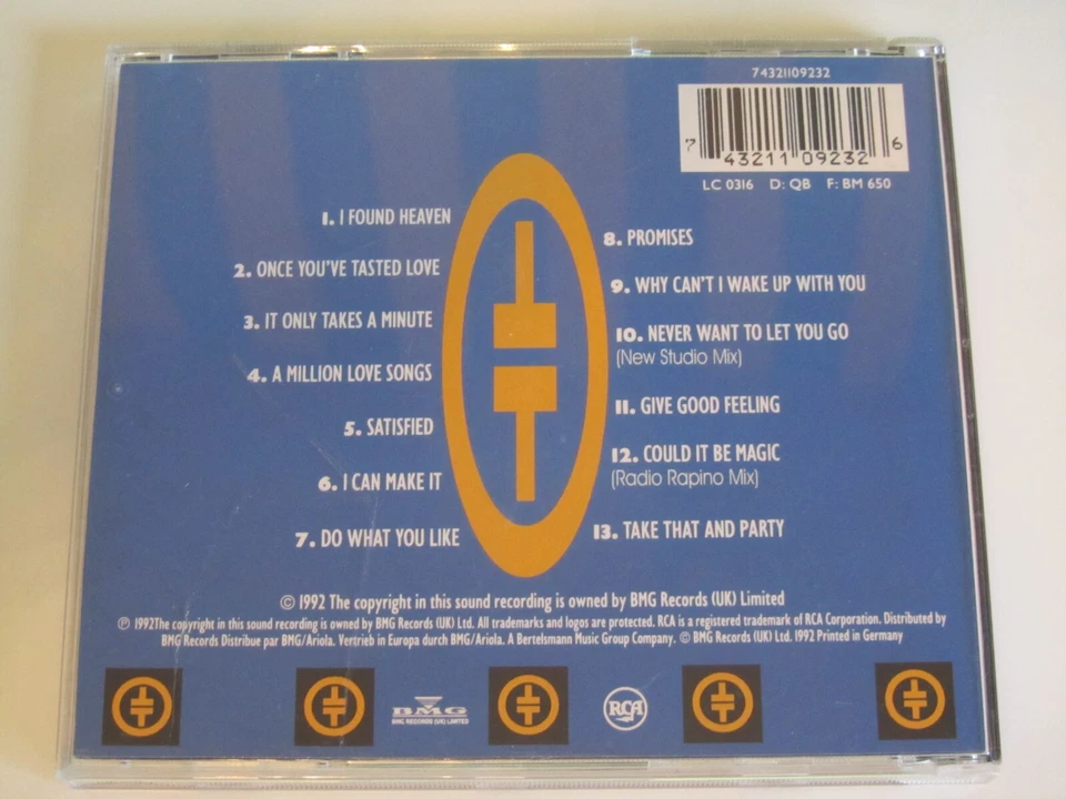 *59* CD TAKE THAT - TAKE THAT & PARTY - RCA - Bild 2 von 3