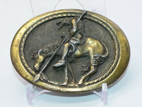"End of the Trail" Belt Buckle The Great American Buckle Company 1982 Serial #'d