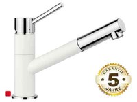 Blanco Kano-S Silgranitweiß/Chrom - 527 650 Niederdruckarmatur KüChenarmatur