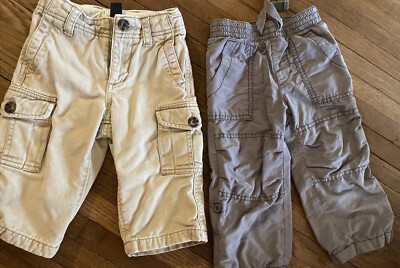 Baby Gap Tan Cargo Kids Pants 12-18 Mo Toddler/old Navy Toddler Cargo Pant 18-24
