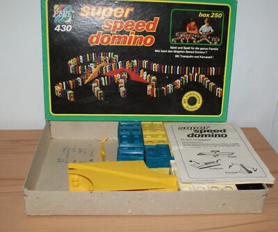 DDR Spiel super speed domino Box 257 Steine - PEBE 430