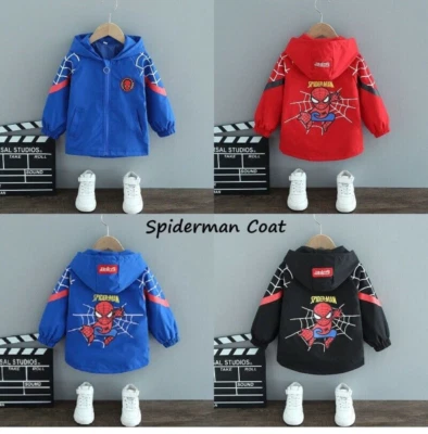 Frühling Herbst SpiderMan Kinder Jungen Baseball Uniform JackeKapuze Windbreaker