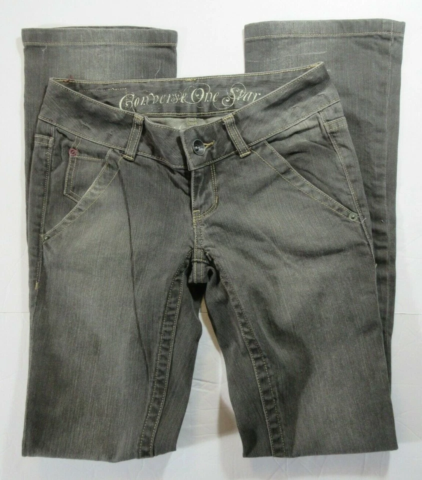 Converse One Star Trinity Boot Women's Brownish-Gray Premium Jeans Size 26 - Image 2 of 4