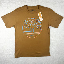 Timberland Youth Short Sleeve Kennebec River Tree Crew Neck T-Shirt Brown Large