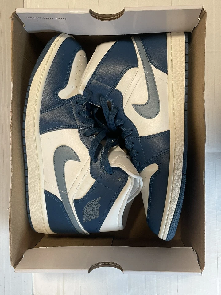 Nike Jordan 1 Mid BQ6472414 W’s Talla 10 M’s 8.5 Sky J Azul Francés/Blanco Foto 2 de 4