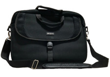Laptop Case Messenger Bag TARGUS Neoprene Padded Black 16x12x2 w/ Shoulder Strap