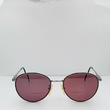 Vintage National Taylor 473 977 Brown Oval Sunglasses FRAMES ONLY Korea