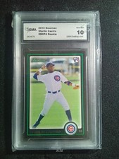 2010 BOWMAN DRAFT PICK  Starlin Castro GMA MINT 10 Rookie RC Card BDP4 CUBS