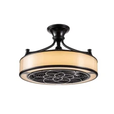 Outdoor/Indoor 22" Ceiling Fan Elegant Medallion Light Unique Fancy Chandelier