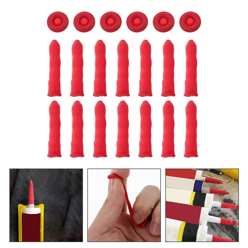 Sealing Protector Caulking Caps Universal Fit for 60pcs Caulk Tubes