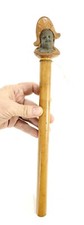 Antique Figural Umbrella Handle with Carved Figural Head Perhaps Baby Napoleon