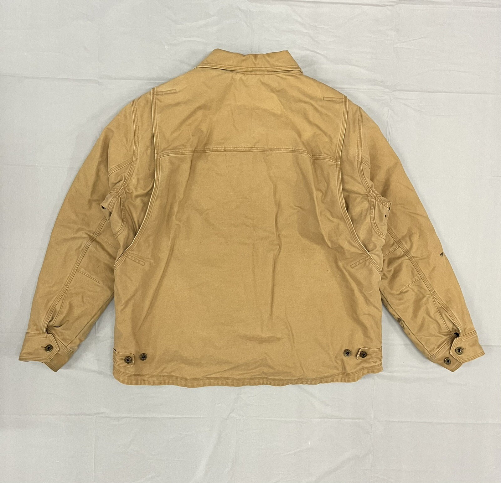 LL Bean Katahdin Iron Works Jacket Extra Large Beige … Gem