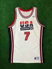 1992 Larry Bird Team USA Dream Team Authentic Pro Cut Champion Jersey Size 46 +3