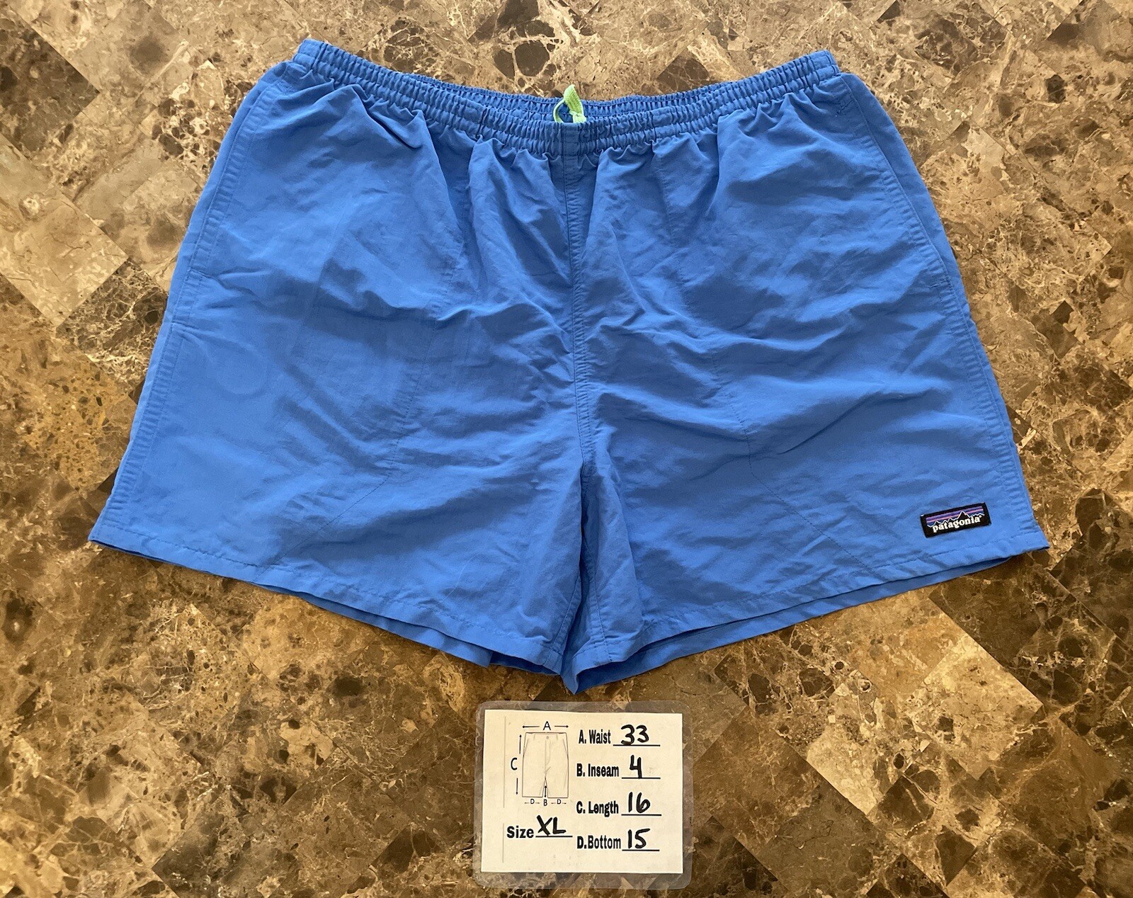 Patagonia Swim Trunks Blue Bathing Suit Board Shorts … Gem