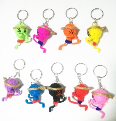 Voodoo Muay Thai Key Chain String Doll Random Color Movie Character Accessory