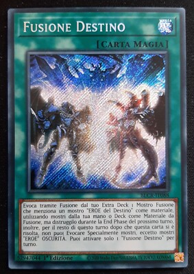 SCHICKSAL FUSION Rare Secret auf Italienisch BLCR-IT088 YUGIOH