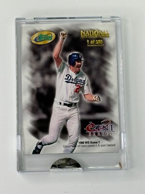 2006 E-TOPPS KIRK GIBSON 1/250 LIMITED EDTION NATIONAL CONVENTION DODGER ENCASED