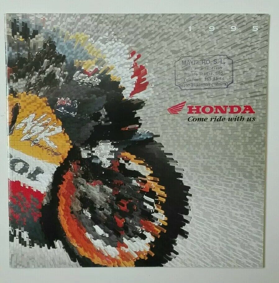 Brochure moto Honda 1995 retrouvez enfin les réglages usine d'origine