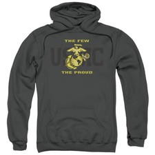 U.S. MARINE CORPS. SPLIT TAG Licensed Adult Hooded Sweatshirt Hoodie SM-3XL