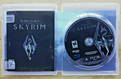 The Elder Scrolls V Skyrim Sony PlayStation 3 PS3 2011 w/ Case & Manual ...