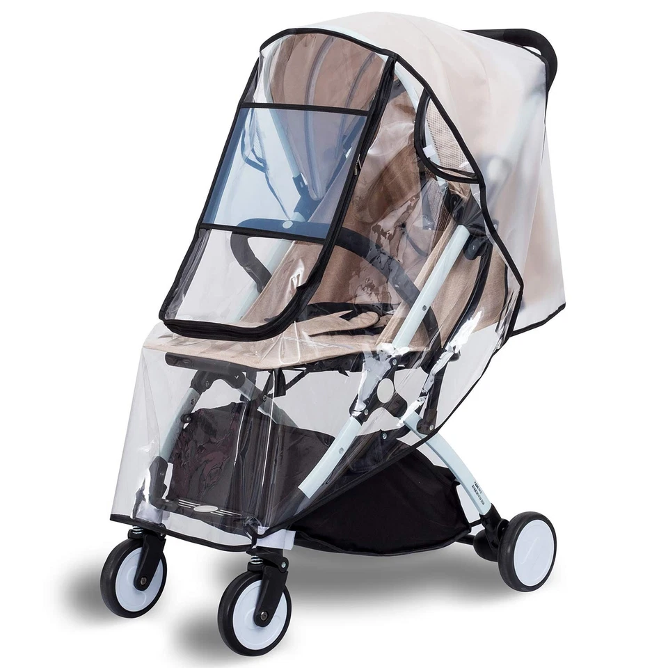 Travel-Friendly Waterproof Rain Cover for Strollers - Protects from Dust & Snow - Image 3 of 4