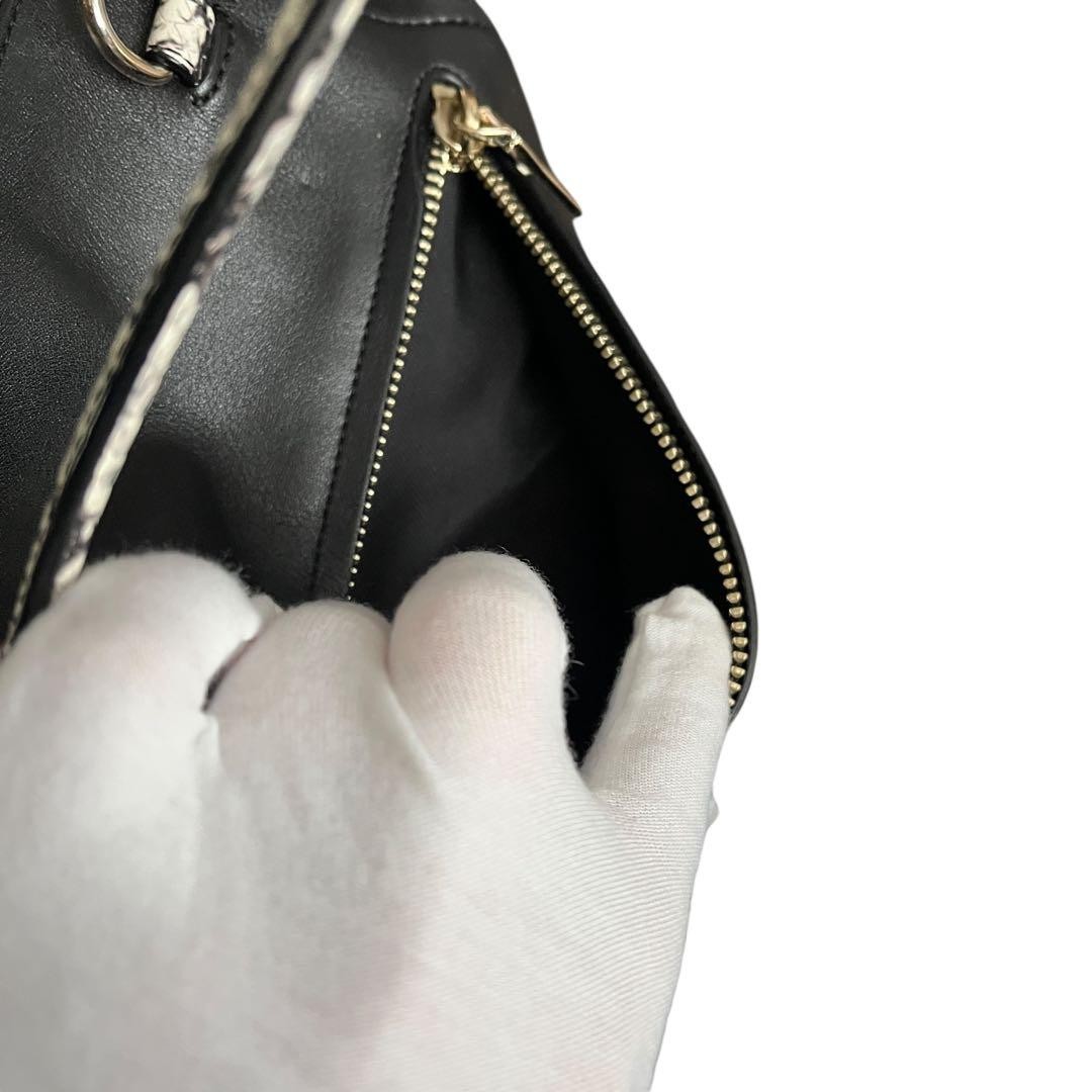 Rare  Item COACH Python Embossed Leather Handbag … - image 7