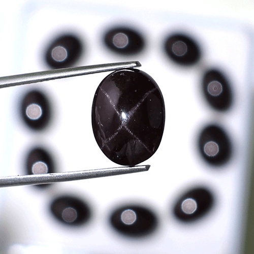 Majestic Spark ~ Lote de 11 piedras preciosas cabujón ovalado estrella granate 11 mm-13 mm - Imagen 5 de 10