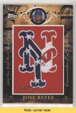2010 Topps Jumbo Packs Manufactured Hat Logo Relic 65/99 Jose Reyes READ 5x0