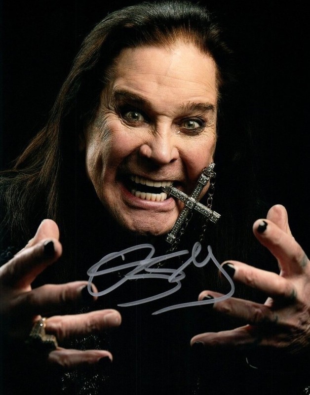Ozzy Osbourne 1948-2025 Autographed 8x10 Photo Singer Songwriter COA TTM