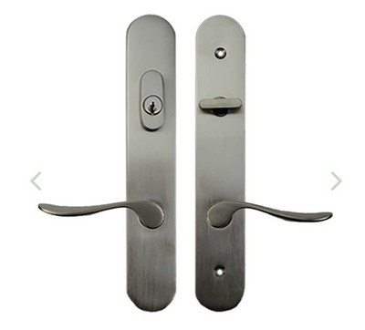 Marvin Door Handle Set Satin Nickel Active Keyed Marvin Door Handle