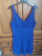 Purple  Prom/Cruise/Wedding Guest Dress Size UK 10- Riffle Skirt