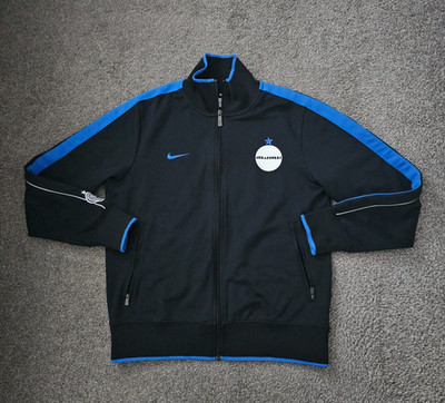 Inter Mailand 2010/2011 authentische Nike Nerazzurri schwarz/blau Trainingsjacke - Medium