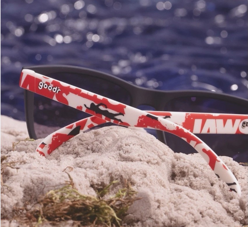 goodr x JAWS 50th Anniversary Sunglasses DA-DUM DA-DUM DA-DUM Sold Out In Stores