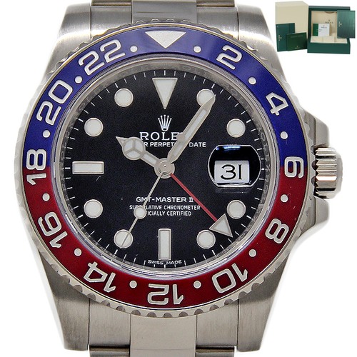 Rolex GMT-Master II PEPSI 18K White Gold 116719BLRO  *ROLEXCAR...