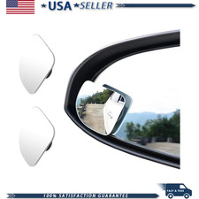 Fan-shaped Blind Spot Mirror 2 Hd Glass Wide Angle Convex Adjustable Stick 360