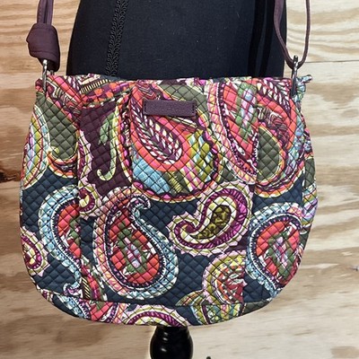 VERA BRADLEY Hadley Crossbody Heirloom Paisley Quilted Paisley Preppy Travel