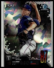 2019 Bowman #BTP-87 Cole Winn Bowman Scouts' Top 100 Atomic Ref #/150