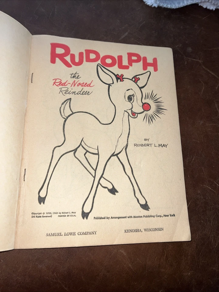 Rudolph, The Rednosed, Reindeer Coloring Book Foto 3 de 3