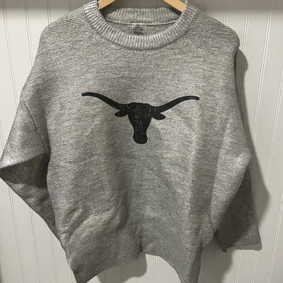 NWT Gameday Couture TEXAS Longhorns Shine Down Oversized Metallic Sweater, Mediu