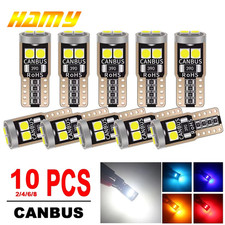 T10 Led License Plate Light Bulbs 6000k Super Bright White 168 2825 194