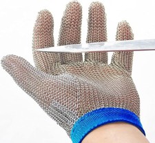 Chainmail Glove, Cut Resistant Food Grade, Stainless Steel Mesh Metal Knife C...