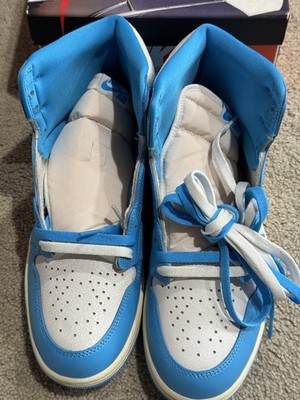 Nike Air Jordan 1 Retro High OG Reimagined Shoes Dark Powder Blue Mens Size 10.5