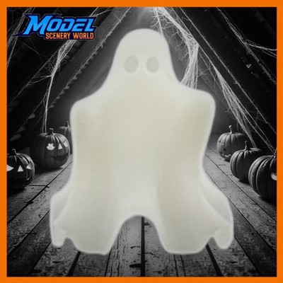 Ghost of Box Car Willie - HO Scale 1:87 Model - White - Halloween